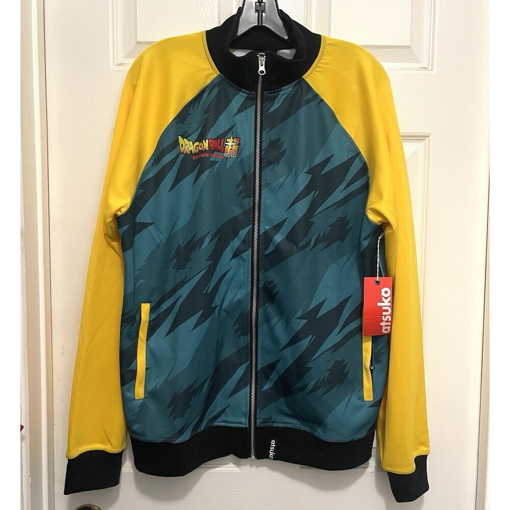 Dragon Ball Z Super: Super Hero Group Key Art Track Jacket - Men's Sz M - NWT